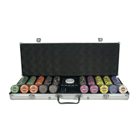 mallette poker aluminium 500 jetons gambler palace