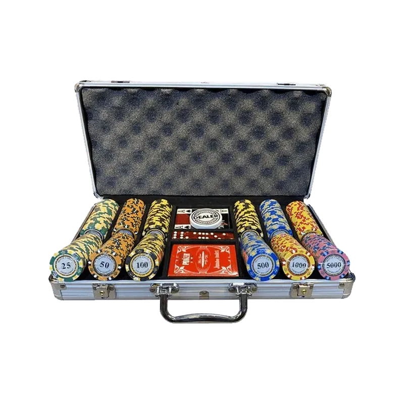 Mallette de Poker Monte Carlo Tournois 300 jetons ceramique