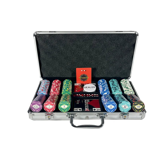 mallette de poker crown 300 jetons céramique 