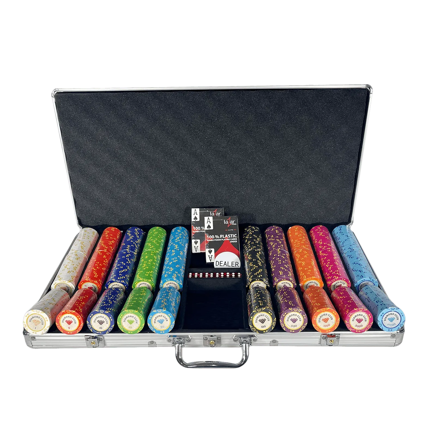 Mallette De Poker Diamond Club 750 jetons Cash Game 