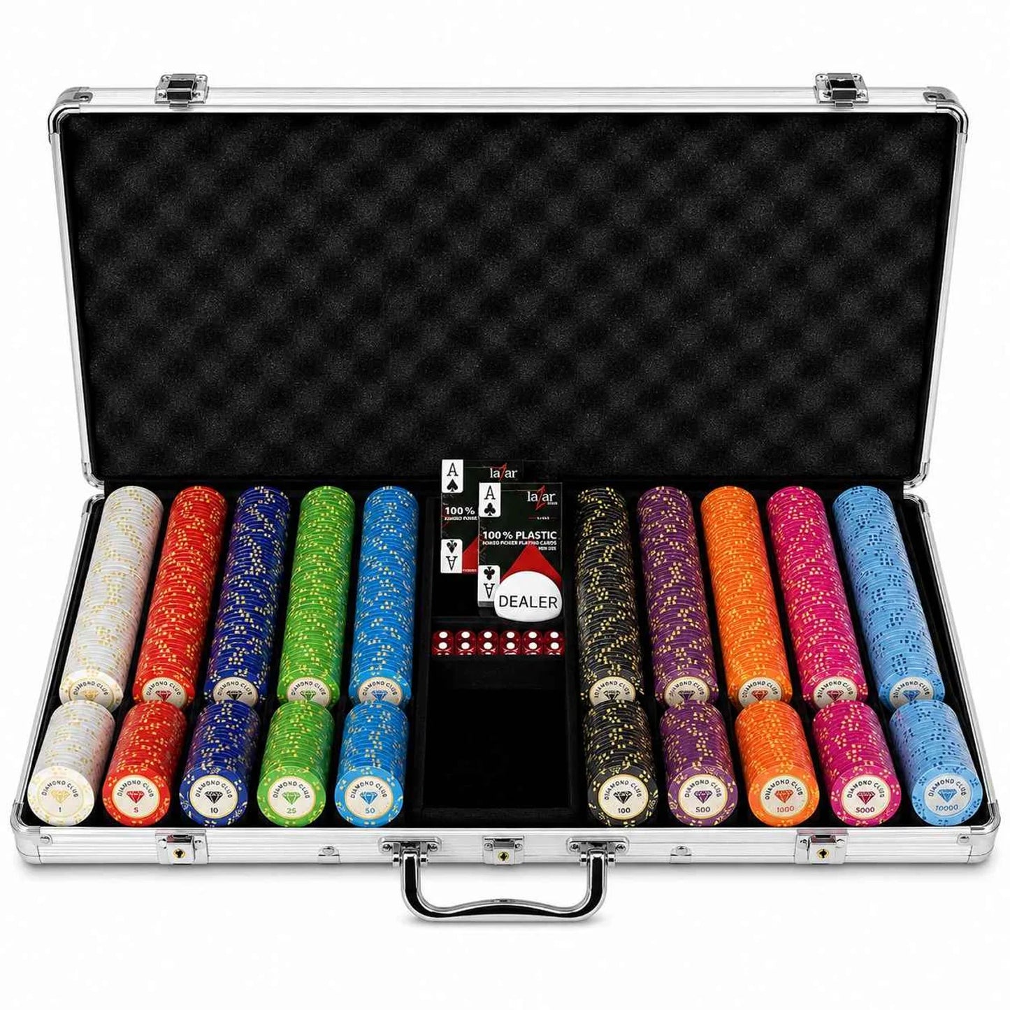 Mallette De Poker Diamond Club 750 jetons Cash Game 