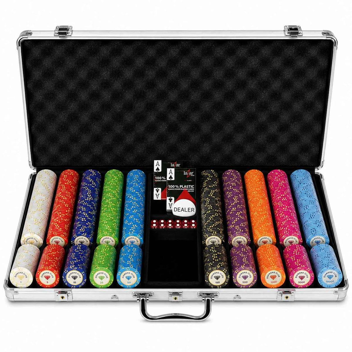 Mallette De Poker Diamond Club 750 jetons Cash Game 