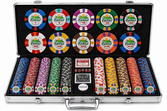 Mallette de Poker Joker Casino 1000 jetons Clay Composite