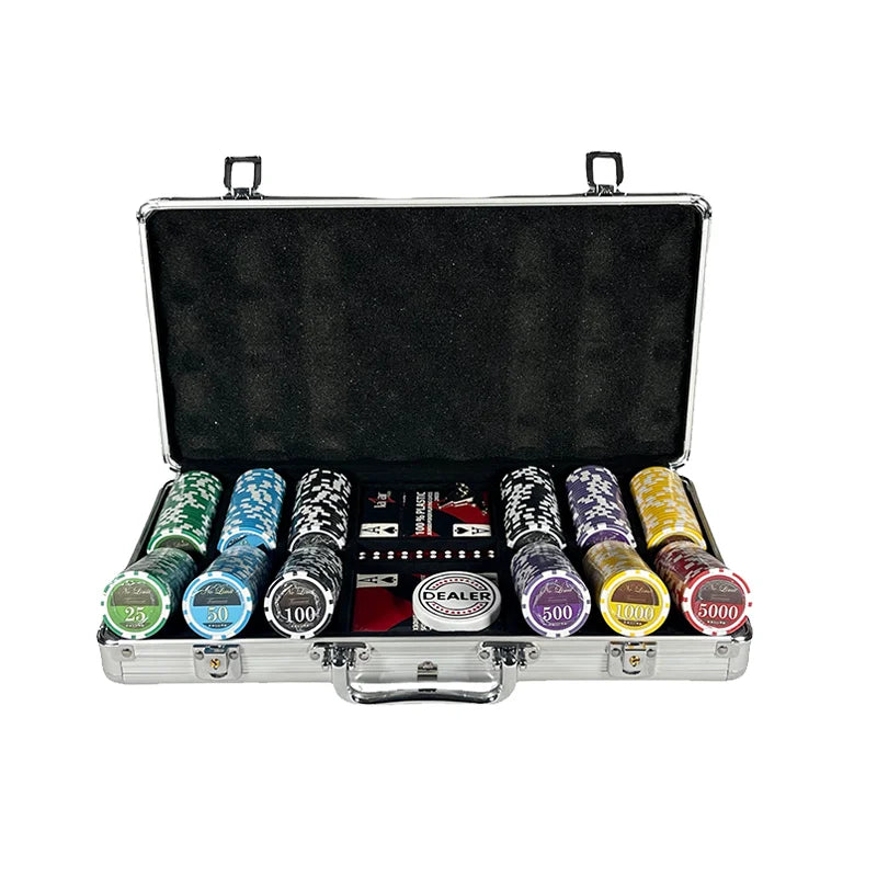 mallette de poker lazar no limit en aluminium capacité 500 jetons en clay composite