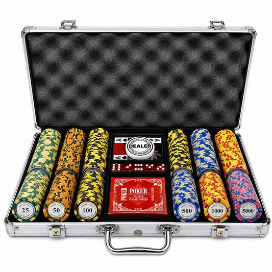 Mallette Poker monte Carlo cash game 300 jetons clay composite