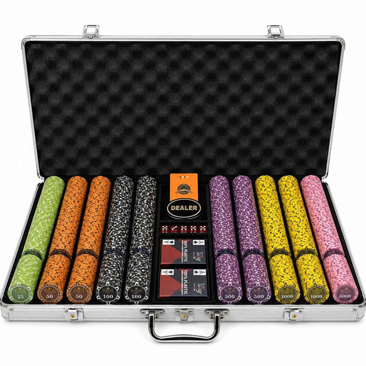 Mallette de poker 750 jetons clay composite Royal Card room Cash Game