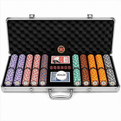 Mallette de Poker Royal Crown 500 jetons clay composite pro