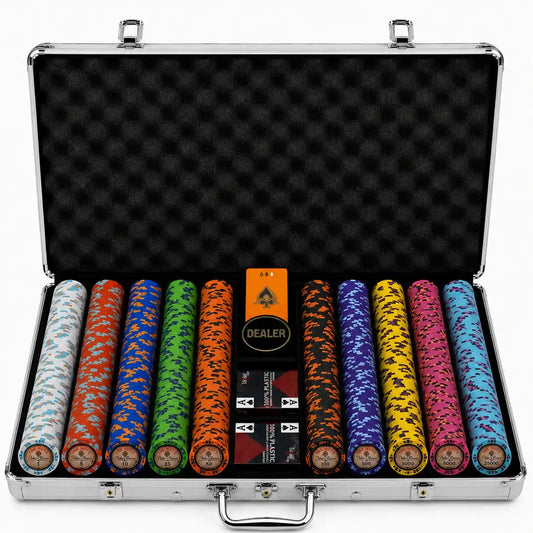 mallette poker the nuts cash gamme avec 1000 jetons clay composite