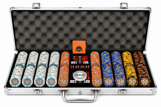 mallette de poker aluminium The nuts 500 jetons Clay composite 