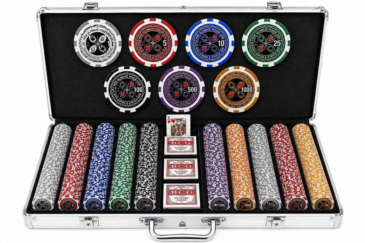 Mallette de poker aluminium 1000 jetons ultimate