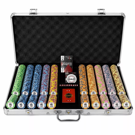 Mallette de poker WSOP 1000 jetons céramique 