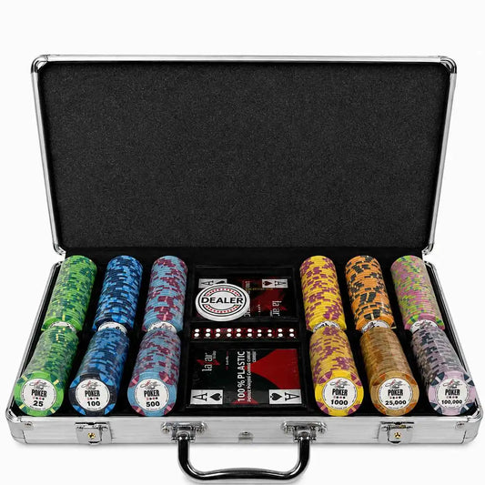 mallette de poker wsop ace high 300 jetons céramique