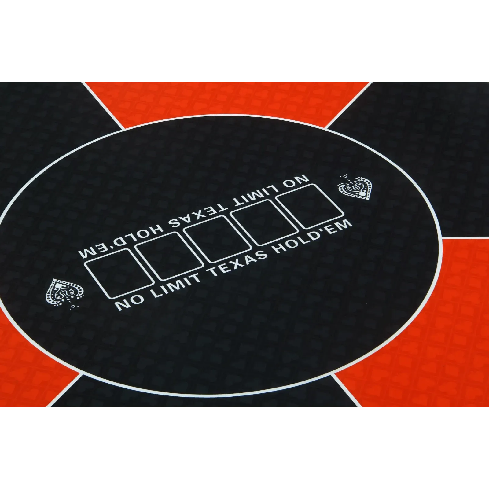 Tapis de Poker Texas Rond Rouge 120