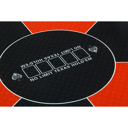 Red Round Texas Poker Mat 120