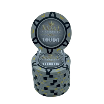 Jeton de poker 10000 royal cardroom gris
