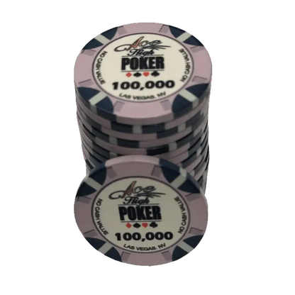 jeton de poker WSOP Ace High 100.000