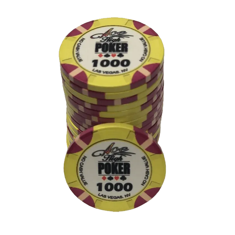 WSOP Ace High Poker Chip 1000