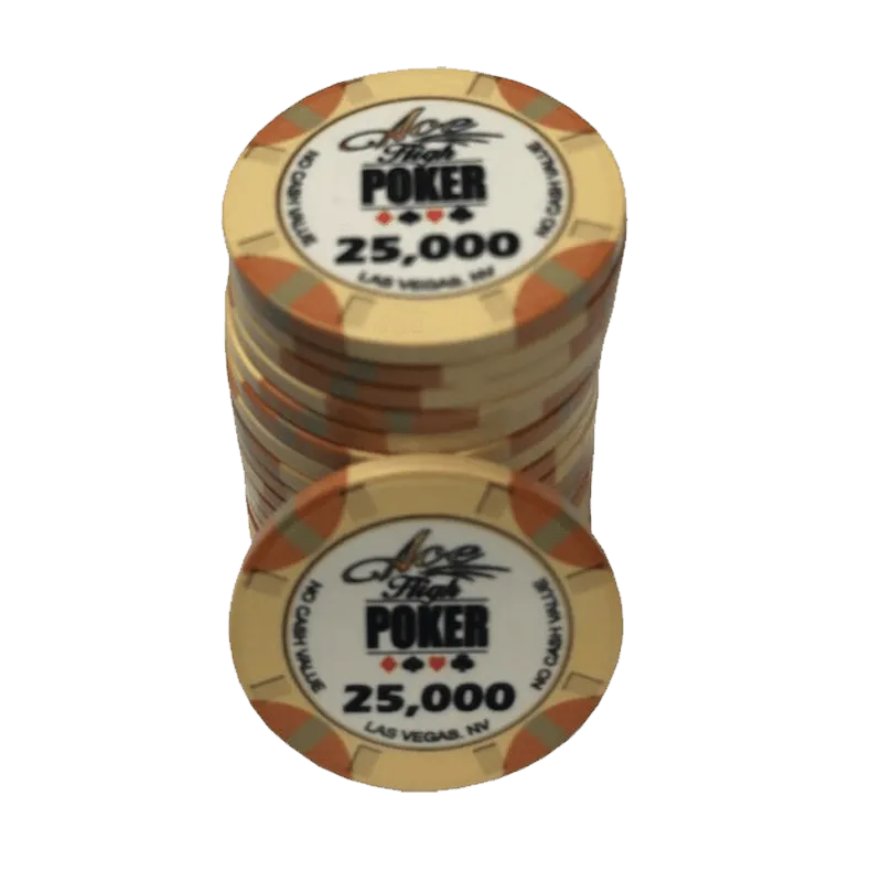 jeton de poker WSOP Ace High 25.000