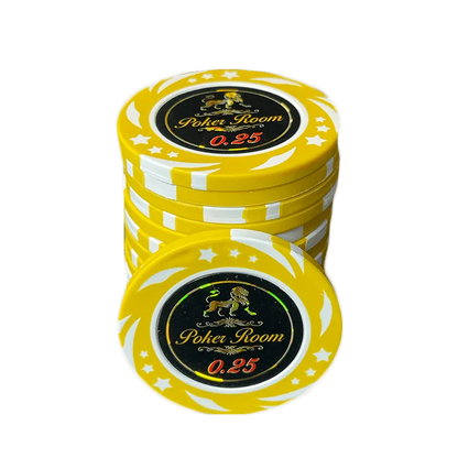 Lion Poker Room Poker Chip 0.25