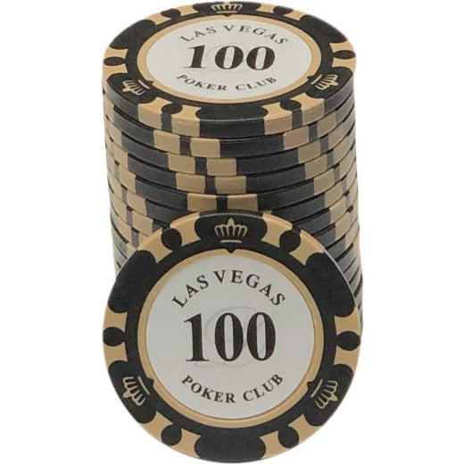 jeton de poker las vegas poker club noir valeur 100