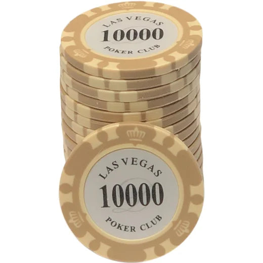 jeton de poker las vegas poker club jaune et blanc valeur 10000