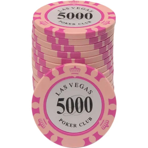 jeton de poker las vegas poker club rose valeur 5000