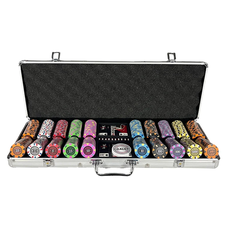 mallette de poker the banks 750 jetons en clay composite style jeton paulson