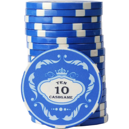 jeton ceramic crown 10 bleu