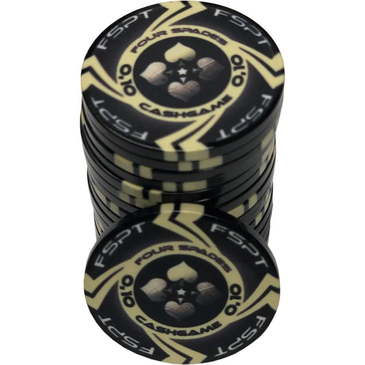 jeton de poker FSPT cash game 0,10 noir