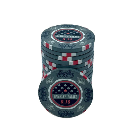 jeton poker gambler palace couleur gris valaur 0,10