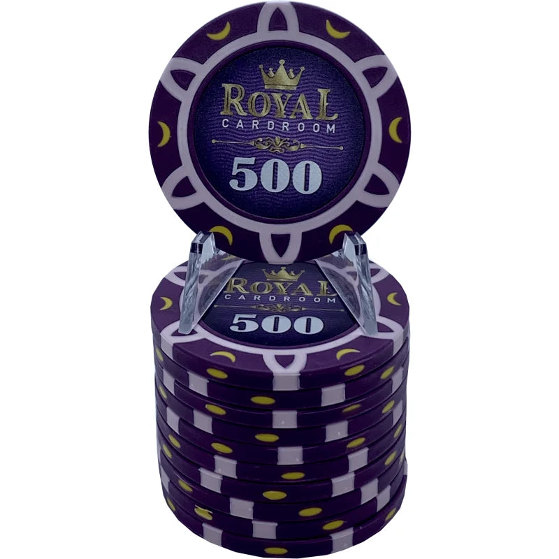 Jeton 500 violet royal cardroom