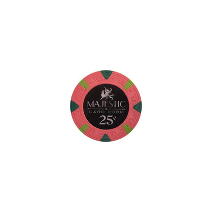 Jeton poker majestic rose 25