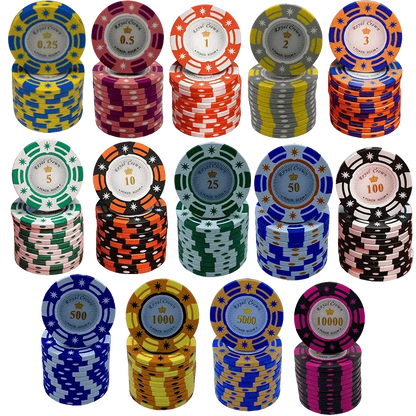 Set de jeton de Poker Royal Crown 1000
