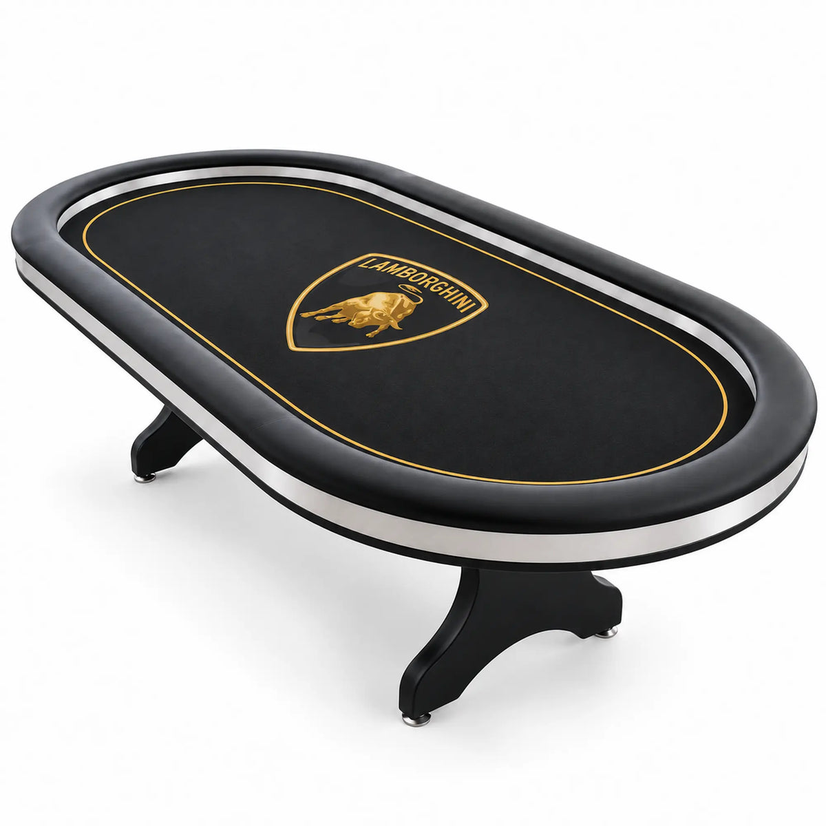table de poker tapis Lamborghini noir