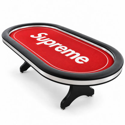 table de poker tapis rouge supreme