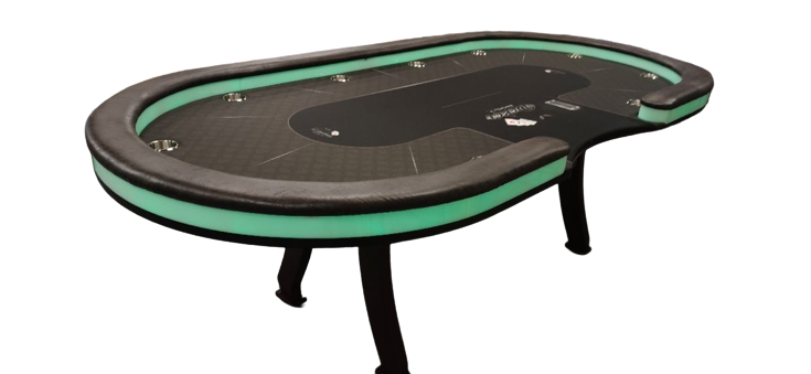 Table de poker casino green