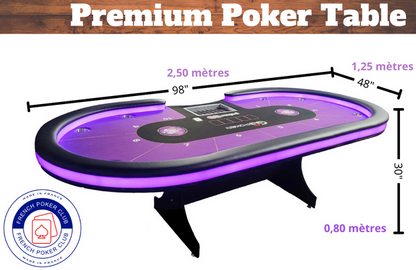 Table de poker dimension