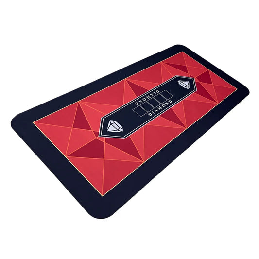 tapis de poker rouge diamond