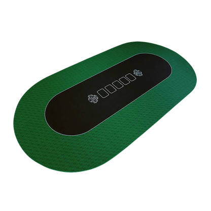 Tapis de poker Royal Green Oval 180x90 cm