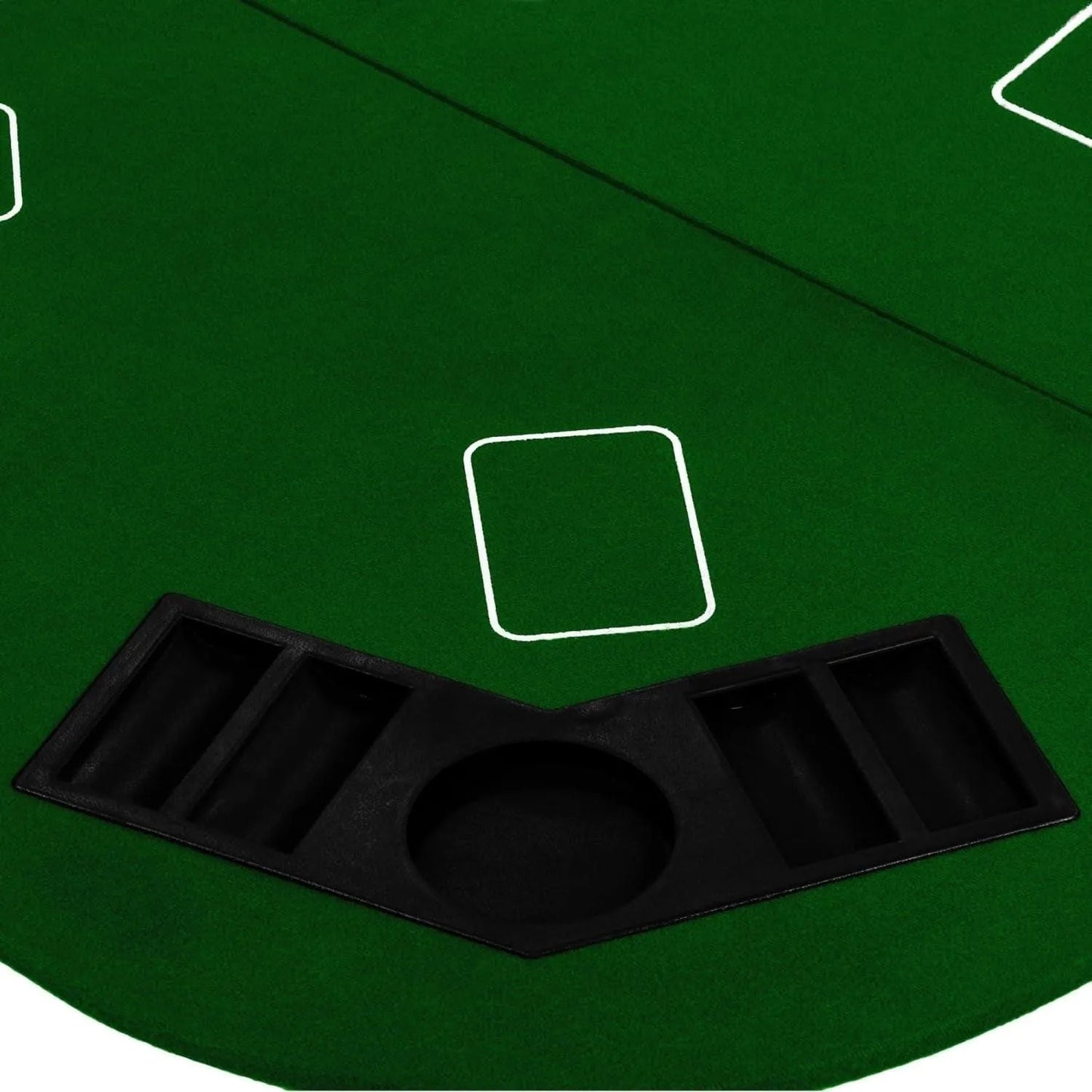 Support De Poker Pliable Straight Pour Jusqu'À 8 Joueurs, Dimensions 160X80 Cm, Plateau MDF, 8 Porte-Boissons, 8 Chiptrays