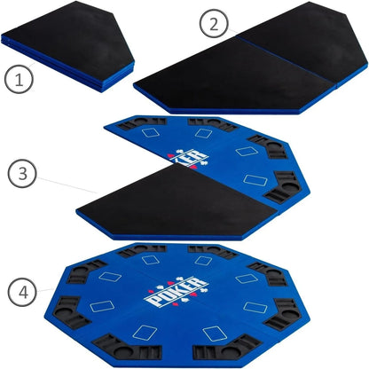 Dessus De table de Poker Pliable 8 Joueurs